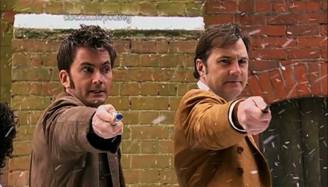 David Tennant and David Morrissey in The Next Doctor
