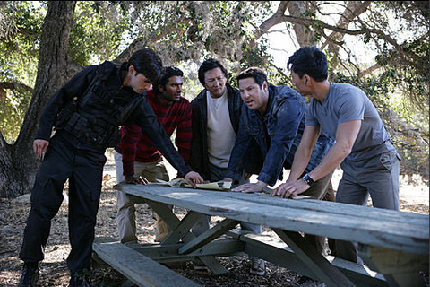 The Heroes in action in Trust and Blood