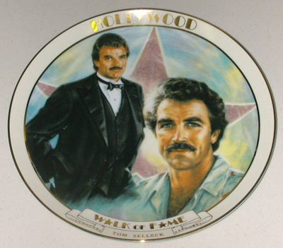 Tom Selleck commemorative plate