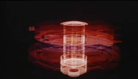 Douglas Trumbull's faux computer graphic representation of Wildfire in The Andromeda Strain