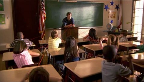 Dexter teaches kids about forensics