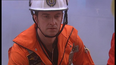 Richard Armitage in a hard hat