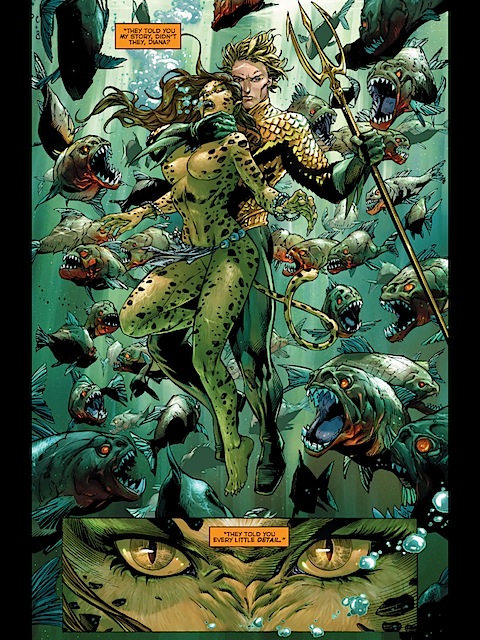 Aquaman disposes of the Cheetah