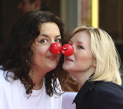 Joanna Page and Ruth Jones at the Comic Relief launch