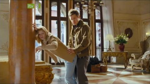 Joanna Page and Martin Freeman in Love Actually