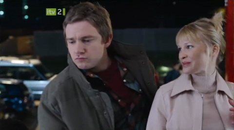 Joanna Page and Martin Freeman in Love, Actually