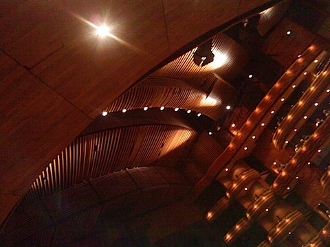 The ceiling at the Millennium Centre