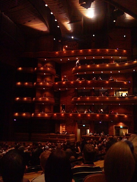 Inside the auditorium
