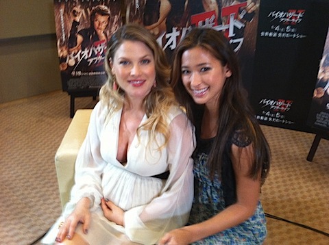 Ali Larter with a random fan