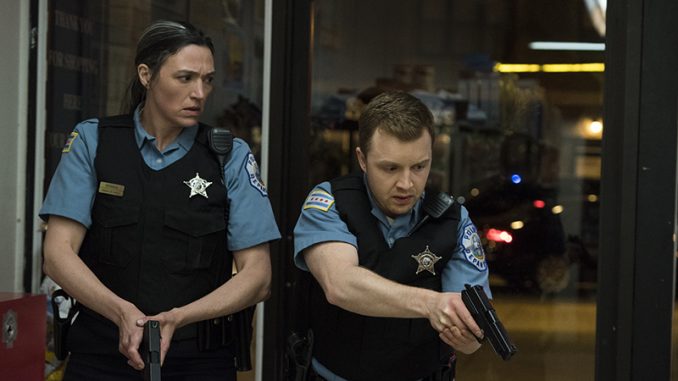 Elizabeth Laidlaw and Noel Fisher in The Red Line