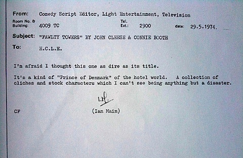 The Fawlty Towers memo