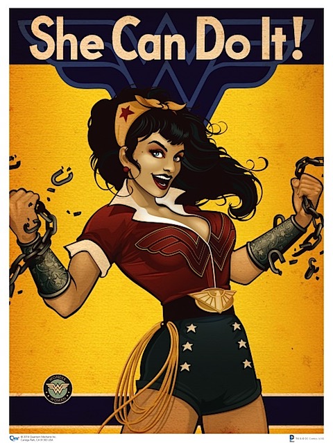 Wonder Woman as Rosie The Riveter
