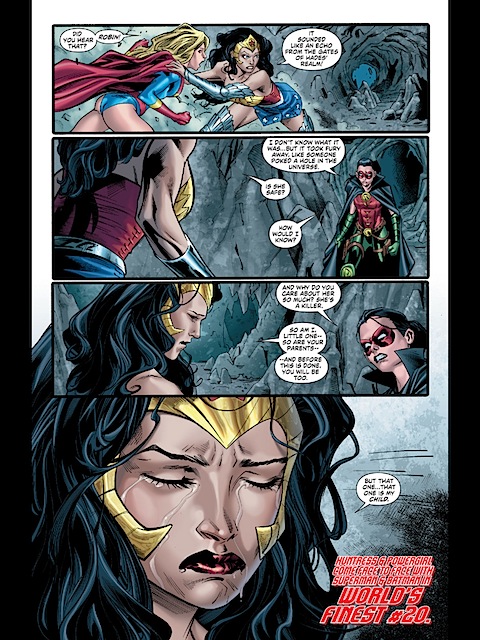 Alternative Wonder Woman cries about Fury