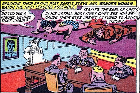 Wonder Woman fights the Nazis